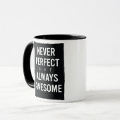 完璧ではなく常にマグ素晴らしする マグカップ (正面左)