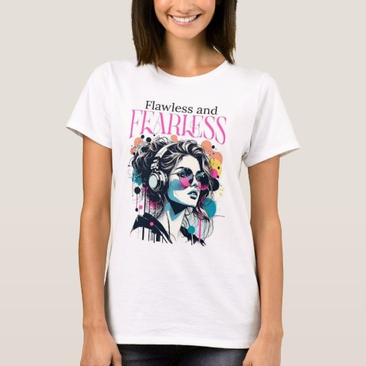完璧で無畏のグラフィックTシャツ Tシャツ (正面)
