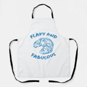 完璧で素晴らしいクロワッサンフランスのシェフ エプロン (正面)