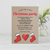 完璧で美しいクリスマスソックス 招待状 (スタンド正面)