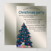 完璧で美しいクリスマスツリー招待状 招待状 (正面/裏面)