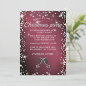 完璧で輝エレガントく美しいクリスマス 招待状 (スタンド正面)