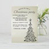 完璧で、エレガントで、美しいクリスマスツリー 招待状 (スタンド正面)