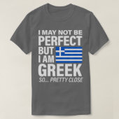 完璧なおもしろいギリシャ国旗のデザインI愛ギリシャ Tシャツ (デザイン正面)