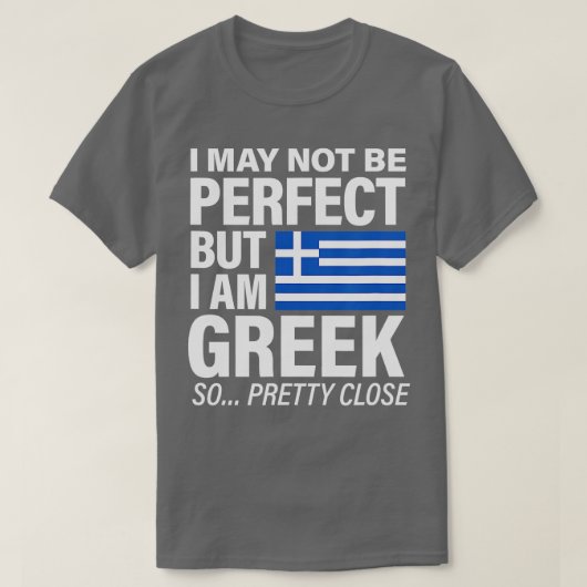 完璧なおもしろいギリシャ国旗のデザインI愛ギリシャ Tシャツ (デザイン正面)