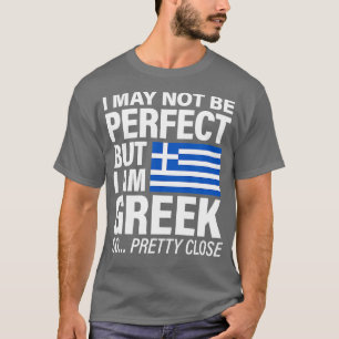 完璧なおもしろいギリシャ国旗のデザインI愛ギリシャ Tシャツ