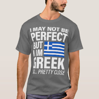 完璧なおもしろいギリシャ国旗のデザインI愛ギリシャ Tシャツ