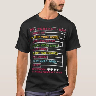 完璧なのはビデオゲームの日をプレイすること 愛好家 ゲーム好き 楽しい Tシャツ