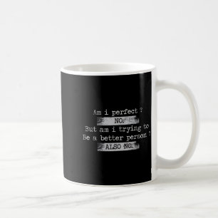 完璧なの? いいえ レトロ ヴィンテージ ダサかわいい 冗談 コーヒーマグカップ