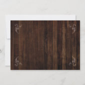 完璧なまでに熟成した誕生日 メンズ フォト ウッド 招待状 (裏面)