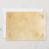 完璧なまでに熟成した誕生日 メンズ フォト ヴィンテージ 招待状 (裏面)