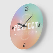 『完璧なア・ア・セルフ・ラブ』意味インスパイア彼女 ラージ壁時計 (傾斜)