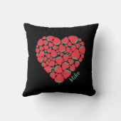 完璧なイチゴハートカップル枕 クッション (裏面)