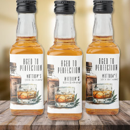 完璧なウィスキー男子の誕生日パーティーに熟成 リキュールボトルラベル