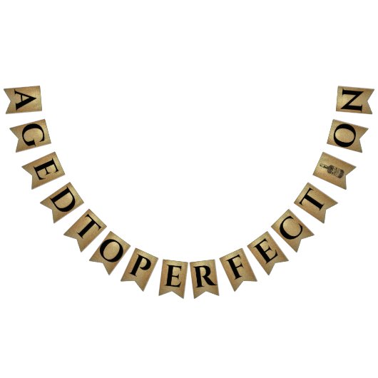 完璧なウイスキーの誕生日バーボンパーティーに熟成 バンティングフラッグ (全)