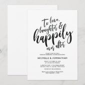 完璧なエレガントな結婚式のリハーサルディナー招待状 招待状 (正面/裏面)