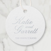 完璧なエレガントブレンド銀結婚箔 フェイバータグ (正面)