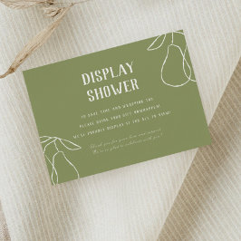 完璧なエレガントPearイラストレーションディスプレイシャワー エンクロージャーカード