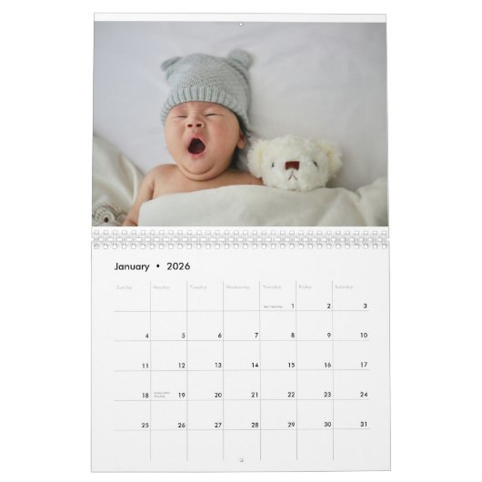 完璧なカスタムカレンダー – Family & Famility Desk カレンダー (1月 2026)