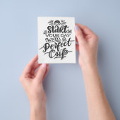 完璧なカップで1日を始めるコーヒー  チラシ (手)