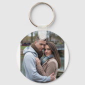 完璧なカップルのイメージアートを作パーソナライズされた成 キーホルダー (裏面)