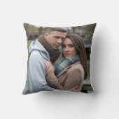 完璧なカップルのイメージアートを作パーソナライズされた成 クッション (裏面)