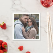 完璧なカップルのイメージアートを作パーソナライズされた成 スタンダードカクテルナプキン (インサイチュ)