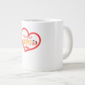 完璧なカップルのマグカップ – 彼と彼女のためのロマンチックな贈り物 | ジャンボコーヒーマグカップ (正面右)