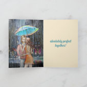 完璧なカップルのラブカード サンキューカード (内部)