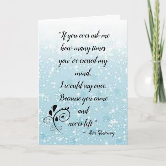 「完璧なカップル」ラブカード カード (正面)