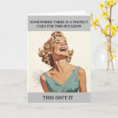 完璧なカードおもしろいユーモアレトロ カード (黄色い花)