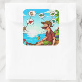 完璧なキャッチの夢:漁師の夜明け スクエアシール (バッグ)