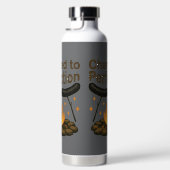 完璧なキャンプファイアおもしろいホットドッグにチャレッド ウォーターボトル (右面)