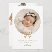 完璧なギフト休暇の誕生のお知らせ シーズンカード (正面/裏面)