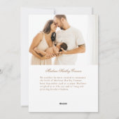 完璧なギフト休暇の誕生のお知らせ シーズンカード (裏面)