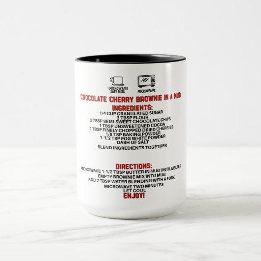 完璧なギフト/チョコレートさくらんぼブラウニーをマグカップに マグカップ (中央)