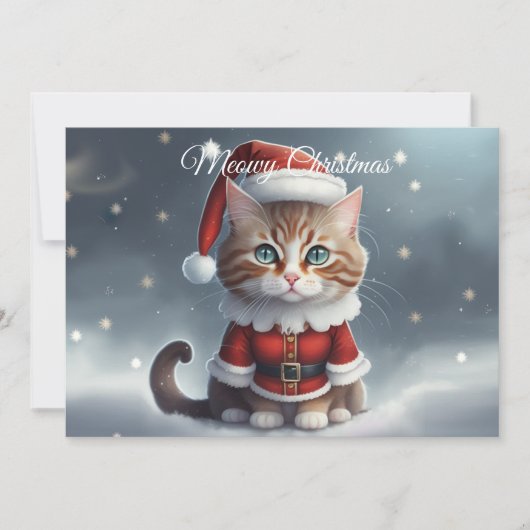 完璧なクリスマスを過ごす~ニャー^-^ シーズンカード (正面)