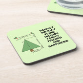 完璧なクリスマスツリー コースター (左側)