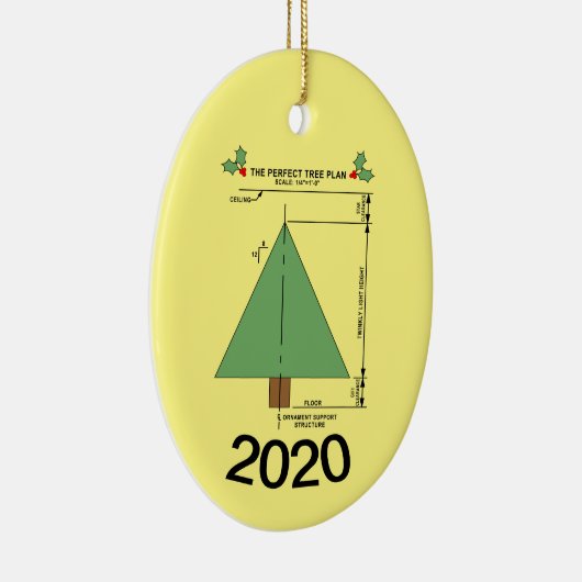 完璧なクリスマスツリー セラミックオーナメント (右)