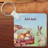 完璧なクールハッピーイースターヴィンテージ キーホルダー (正面)