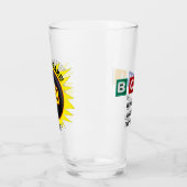 完璧なゲーム，黒と黄色の点 タンブラーグラス (左)