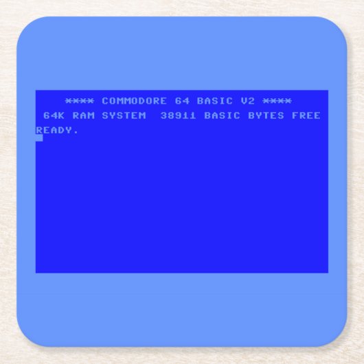 完璧なコモドール64愛し合うアクセサリー スクエアペーパーコースター (正面)