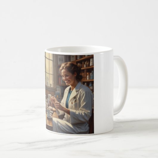 完璧なコーヒーブレイク:毎日の喜びの量 コーヒーマグカップ (正面右)