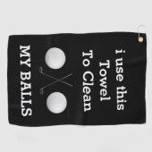 完璧なゴルフ仲間：カスタムタオル ゴルフタオル (横)