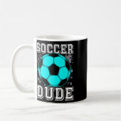 完璧なサッカー男子グッズ コーヒーマグカップ (左)