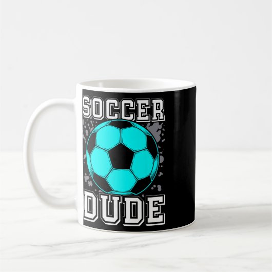 完璧なサッカー男子グッズ コーヒーマグカップ (左)