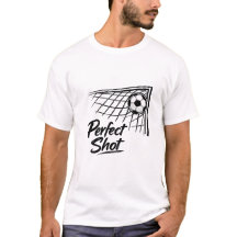完璧なシュート サッカーゴール ミニマリストTシャツ