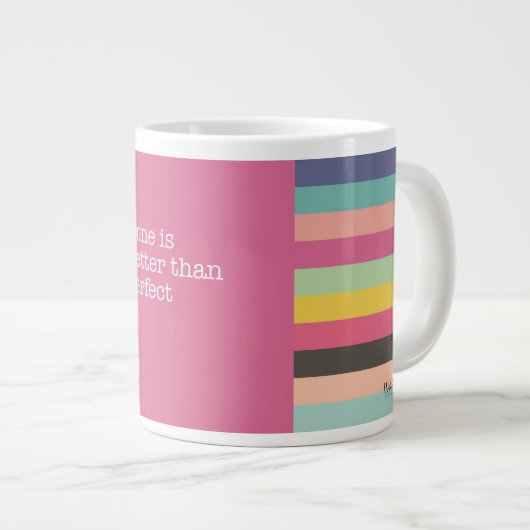 完璧なジャンボマグよりも良い仕上がり ジャンボコーヒーマグカップ (正面右)