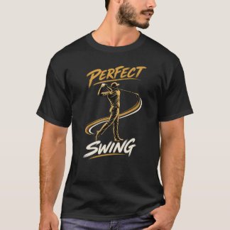 完璧なスイング ゴルフプレイヤーTシャツ Tシャツ