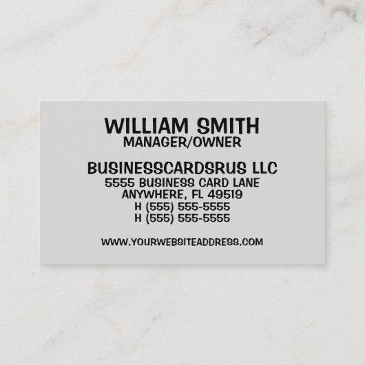 完璧なスマイル歯 名刺 (裏面)